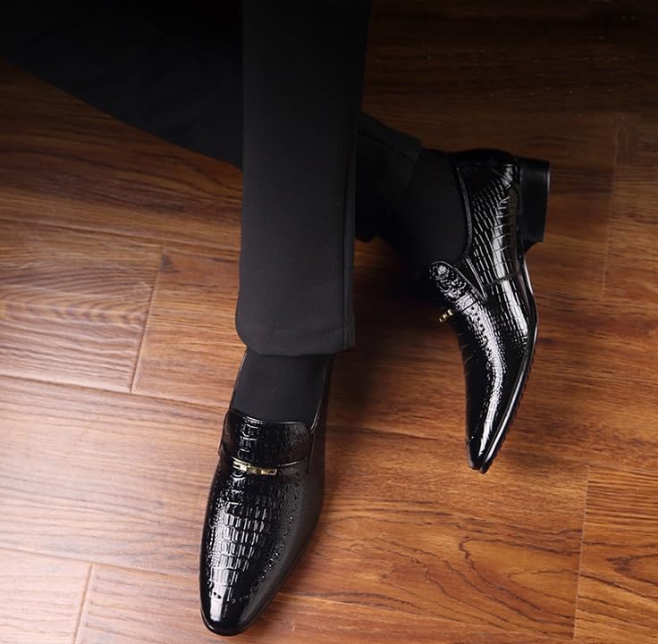 Men's Casual Leather Slip-On Loafers Dress Shoes for Men3