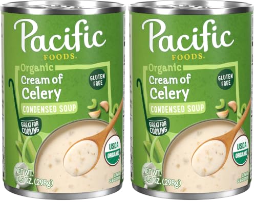 Image of Pacific Foods, Soup Condensed Cream Of Celery Organic, 10.5 Ounce (Pack of 2)