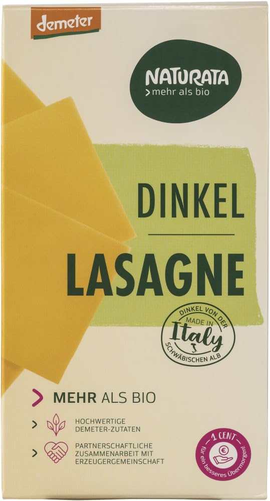 Naturata Lasagne, Dinkel Hell G, 6 X 250