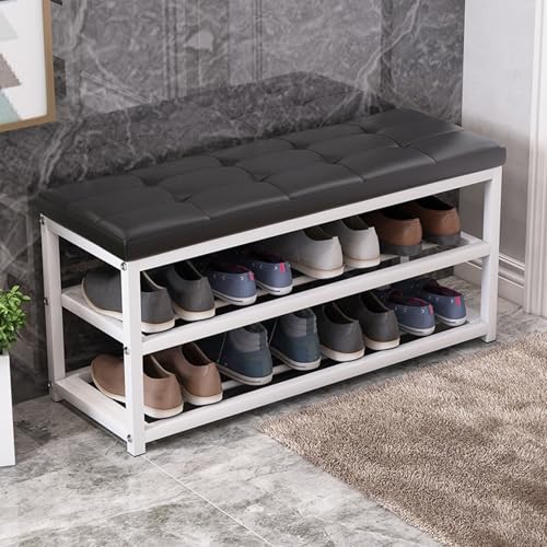 Banc à chaussures gain de place pour résoudre le désordre des entrées encombrées