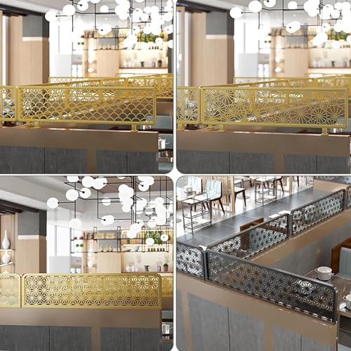 Pantalla de mesa alta del divisor del cuarto de hierro hueco para la partición decorativa semitransparente de la privacidad del restaurante con el separador elegante del espacio de la oficina del hoga