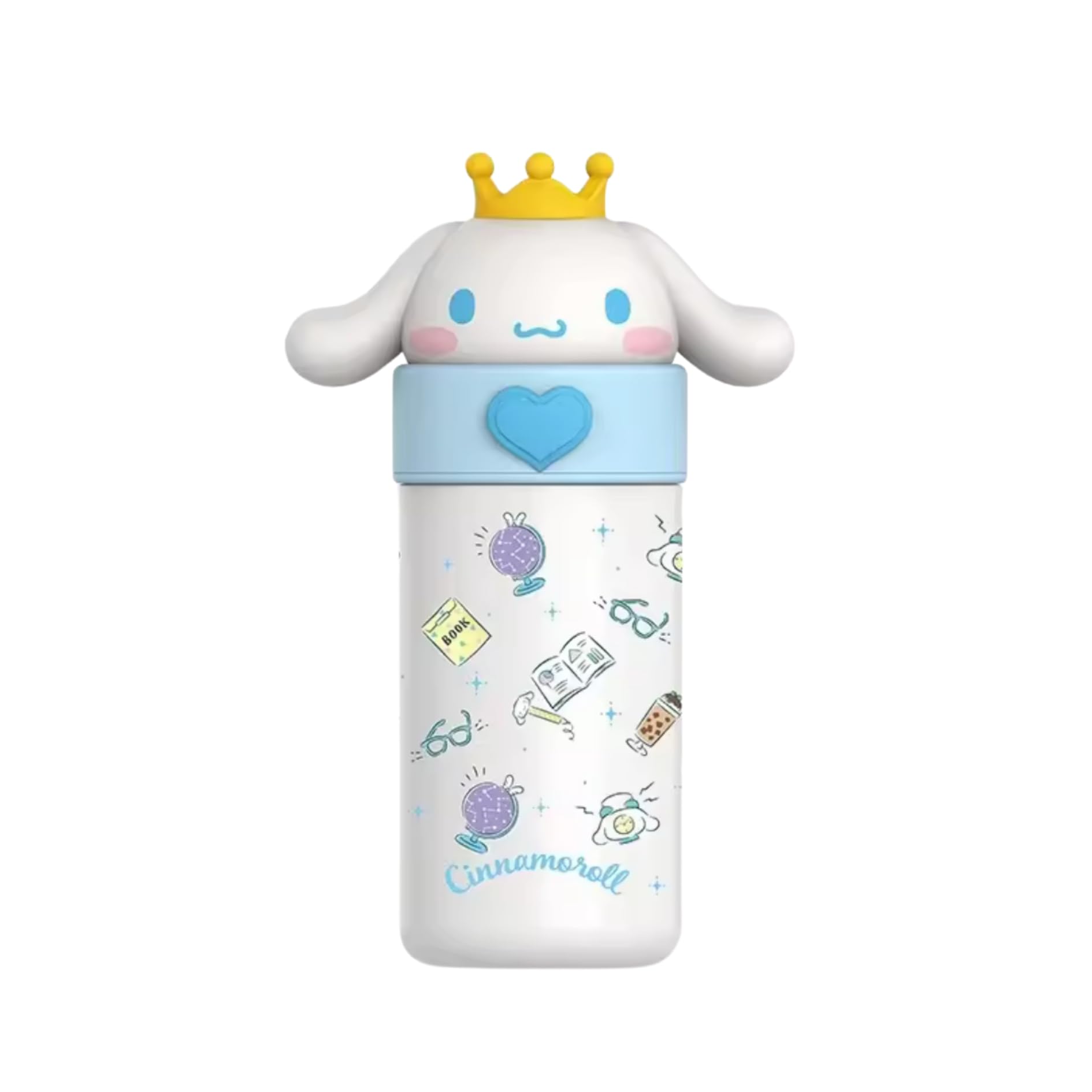 Termo Cinnamoroll Botella de Cinamon roll Termos para niña Regalos Vaso ideal para llevar bebidas frías o calientes 350 ml