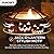 Sunjoy Fire Pit 30 in. Outdoor Wood-Burning Fire Pit, Patio Jack-o-Lantern Motif Round Steel Firepit Large Fire Pits for Outside with Spark Screen and Poker