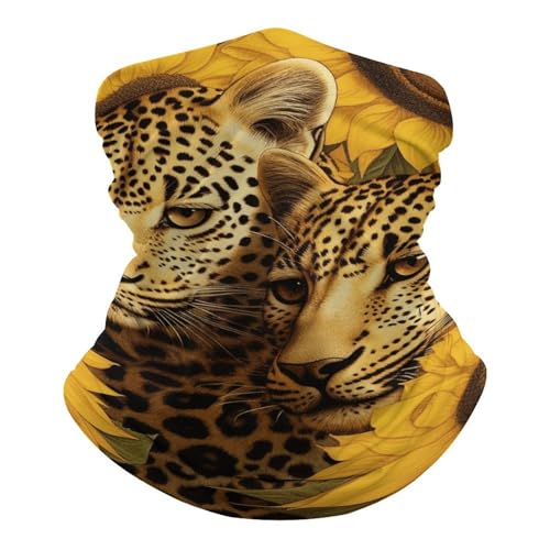 Whimsical Dog Neck Gaiter Face Cover Scarf, Breathable Sun Balaclava for Skiing Fishing Hiking Cycling