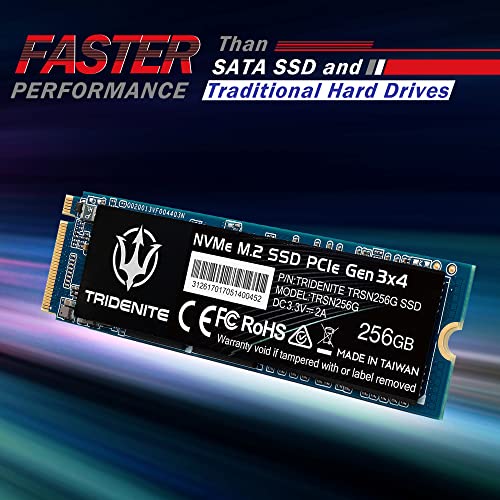 Image of 256 GB NVMe M.2 2280 PCIe Gen 3x4 Internal Solid State Drive (SSD)