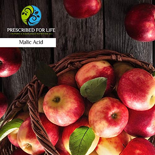 Prescribed For Life Malic Acid (L) Powder | 100% Pure Malic Acid | Supports Energy And Endurance | Promotes Healthy Skin | Food Grade, Natural, Gluten Free, Vegan, Non-Gmo, 8 Oz #TOP1