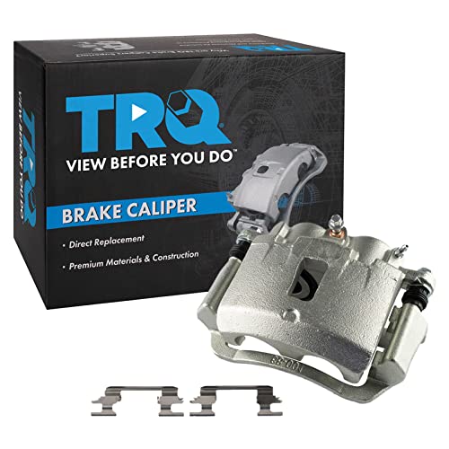 Image of TRQ Rear Right Brake Caliper w /Bracket Passenger Side | For 2003-2017 Chevrolet Express 2500 Express 3500 GMC Savana 2500 Savana 3500