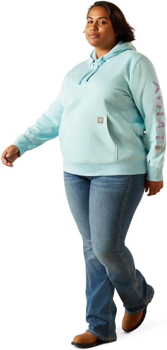 ARIAT womens Rebar Graphic Hoodie - Image 8