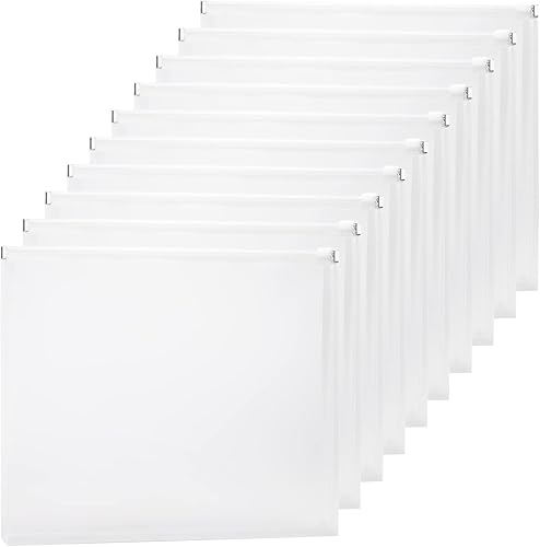 Miniatura 12 de TIENO - Sobres de plástico, 5 sobres con cremallera de polietileno de tamaño legal con cremallera, sobres de plástico expandibles con cremallera