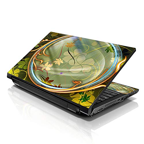 Image of LSS 15 15.6 inch Laptop Notebook Skin Sticker Cover Art Decal Fits 13.3 inch 14 inch 15.6 inch 16 inch HP Dell Lenovo Apple Asus Acer Compaq (Free 2 Wrist Pad Included) Flower Tunnel