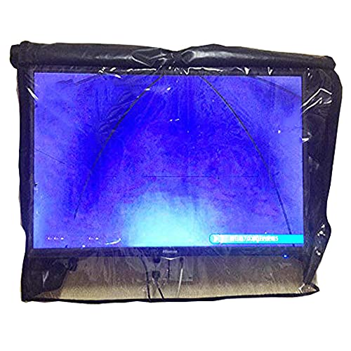 Outdoor TV Cover 600D Weatherproof Material.Protect Your TV Now! (Transparent, 60-65)
