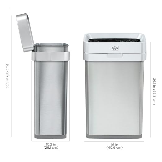 Clorox Caneca de Basura 13 Galones Acero Inoxidable miniatura 4