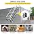 GFFQLXHT 14 Steps Retractable Loft Foldable Ladder for Height 11.5ft