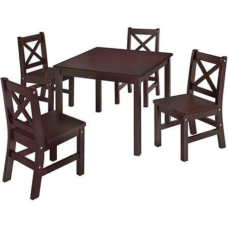 lipper childrens rectangular table and chair set