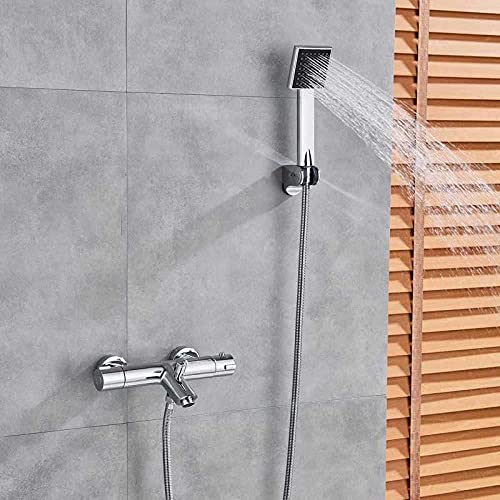 Robinet thermostatique douche anti-brûlure à double poignée pour une sécurité totale