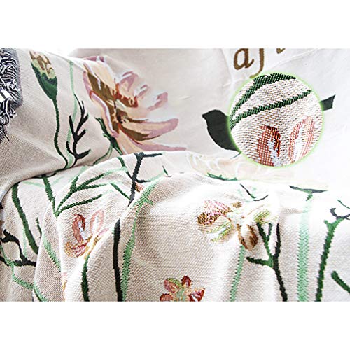 Jeté de canapé tricotée multicolore et couverture de fauteuil de salon