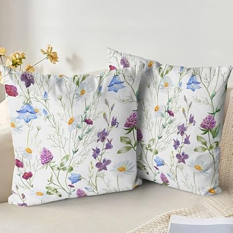 XPHZZL Set of 2 Floral Cushion Covers Cover