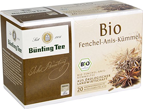Bünting Tee Comino de hinojo y anís orgánico, 20 x 3 g, 60 g