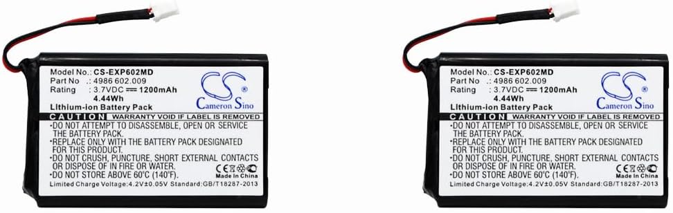 XSPLENDOR (2 Pack) XSP Battery for EPPENDORF Multipette E3 Multipette E3x Repeater E3 Repeater E3x Stream Xstream PN 4986 602.009 022462407