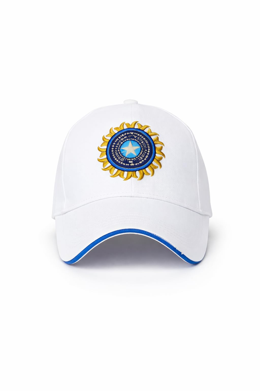 SBSK White Baseball Cap with Embroidered India National Cricket Team Logo-image-33