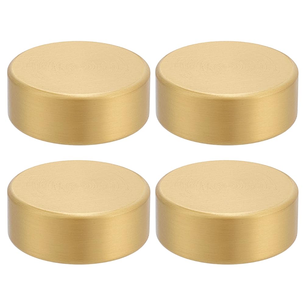 4 fermacarte rotondi in ottone da 1,5 cm (2 pollici), piccolo robusto porta carta adatto per calligrafia cinese e arte moderna