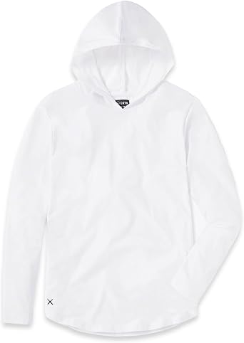 Cuts Clothing Mens Premium AO Casual Hooded Long Sleeve Shirt | Classic Curve Hem | PYCA Pro Soft Fabric