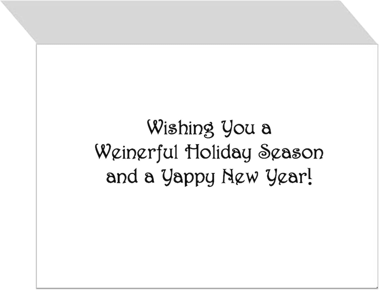 CafePress Snow Weiner Dog Christmas Greeting Cards (10) Folded Greeting Cards (10-pack) Glossy