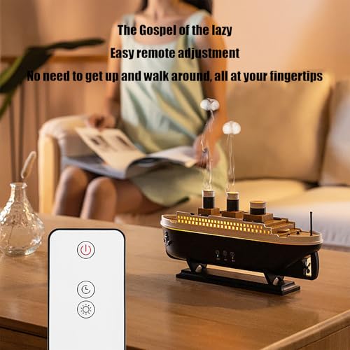 Diffuseur d'arôme 250ml et humidificateur à double brume avec télécommande