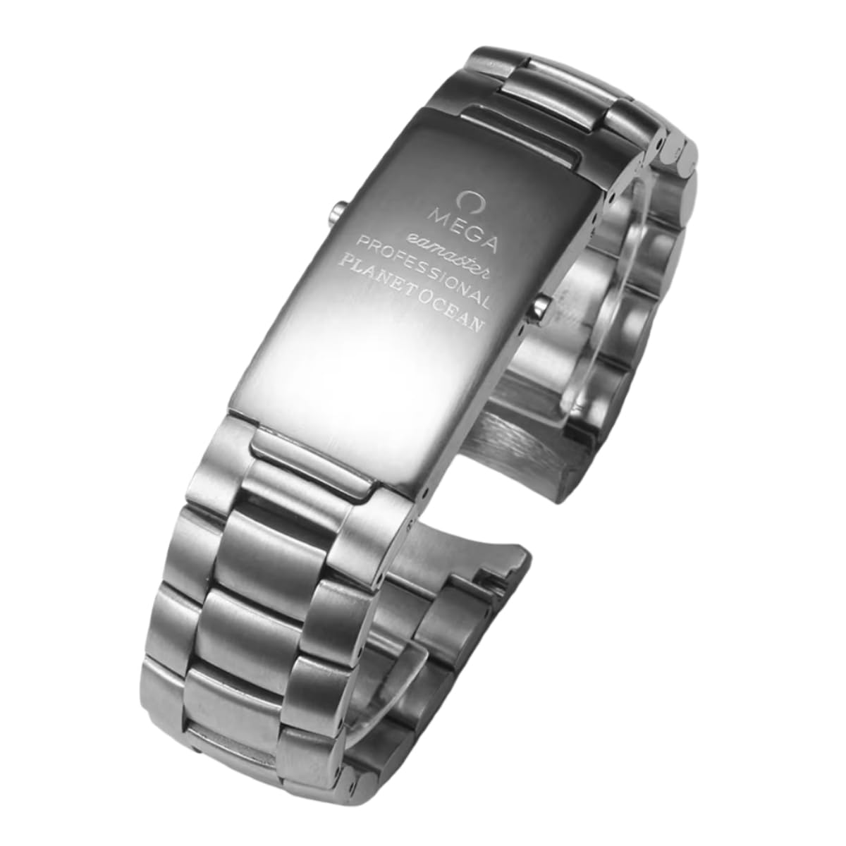 Correa Reloj Acero Inoxidable Sólido 20mm 22mm Extremos Curvos, Brazalete Banda Metal Recambio para Omega Seamaster 300 Collection-C 20mm