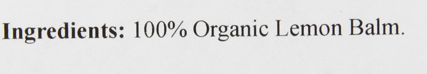 The Tao of Tea Lemon Balm, 100% Organic Herbal Tea, 1-Pounds