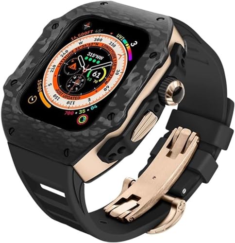Bracelet Apple Watch robuste caoutchouc carbone contre l'usure