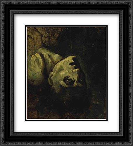 Amazon.com: Head Of A Drowned Man 20x22 Black Ornate Frame and
