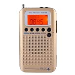 VHF Portable Full Band Radio,Handheld Airband Radio Receiver Scanner Portable Handheld Radio Receiver