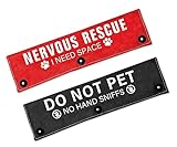 Picture of Cgvovgr Nervous Rescue/Do Not Pet Friendly Dog Leash Sleeve 2 Set for Dog Leash Wrap for Rescue Dogs and Anxious Dogs - Includes Red and Black 2 Sleeves - Pet Birthday Gift