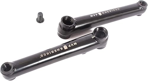 Miniatura 2 de KHE MVP BMX Brazos de manivela 48T 4130 CrMo para eje de 0.748 in 6.496 in Par Negro solo 1.27lbs
