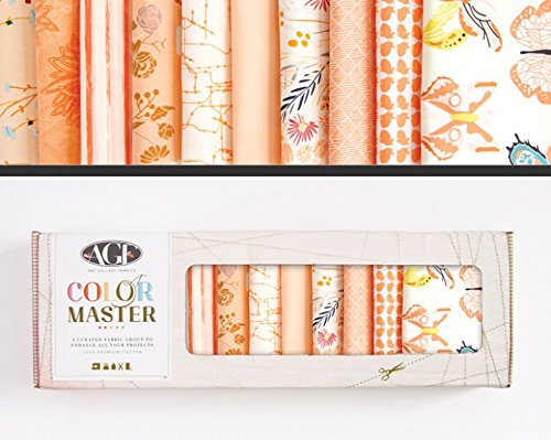 Art Gallery FabricsColor Master Collectors Box of Fabric Half Yards No.4 Quite Peachy Edition - per Pack
