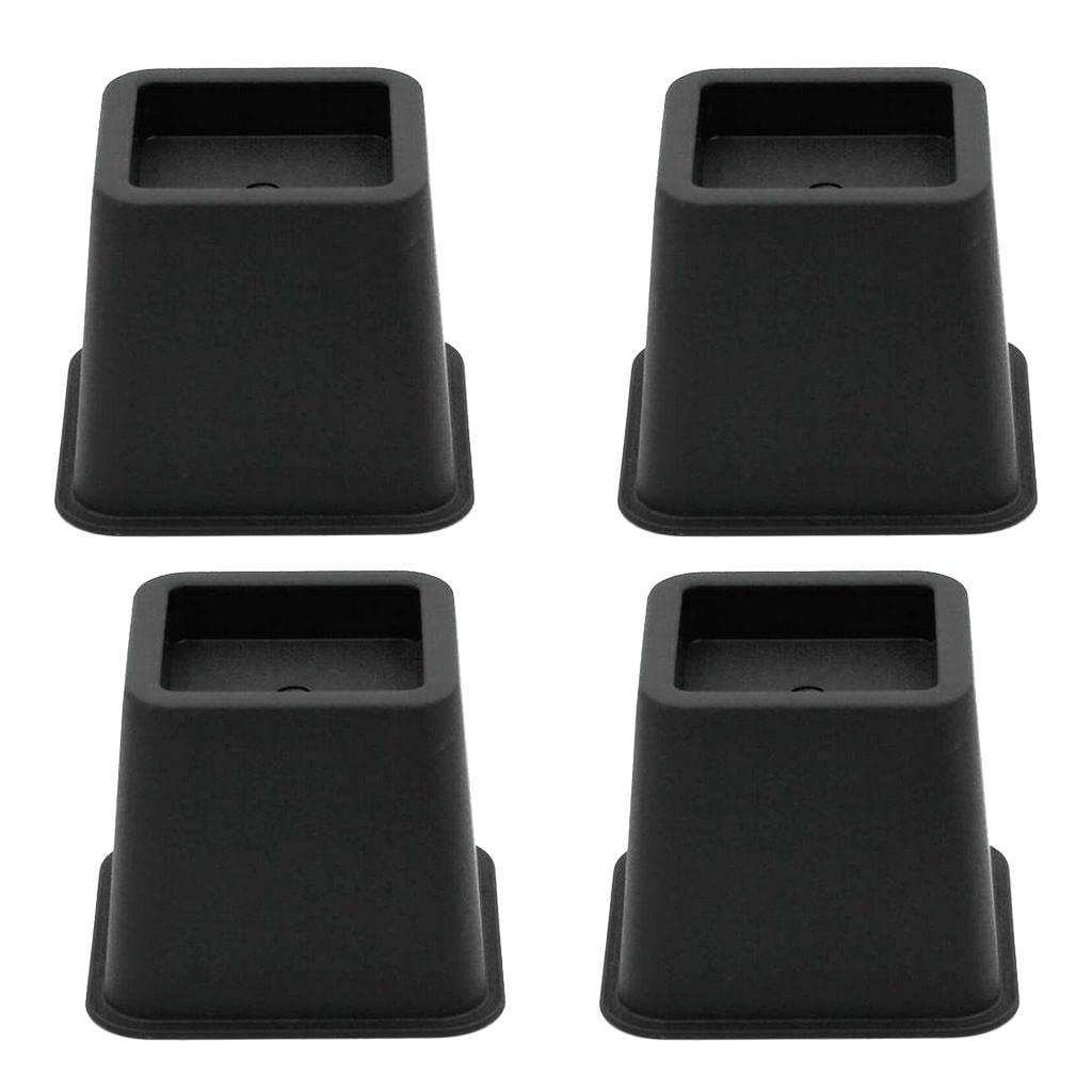 Benix 4pcs Bed Riser Table Lifts Furniture Square Lifts Floor Protector 3 Height"-image-9