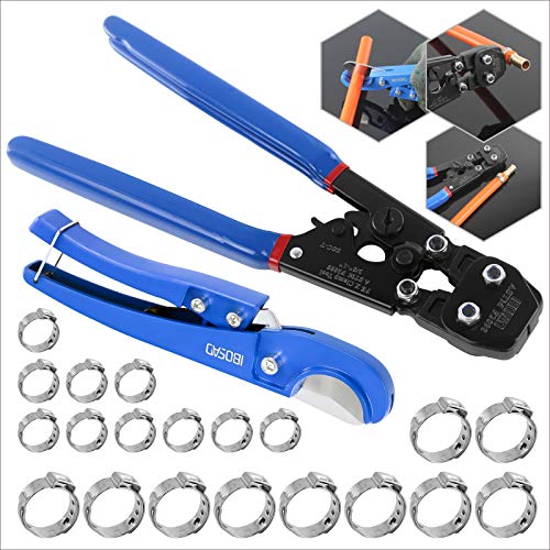 IBOSAD PEX Cinch Tool Pipe Crimping Tool for 3/8-inch to 1-inch Stainless Steel