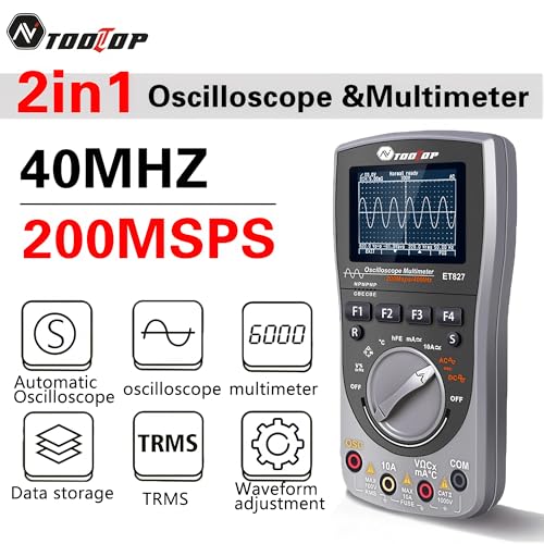 Oscilloscope numérique portable ET827 avec multimètre T-RMS 6000 points - 2