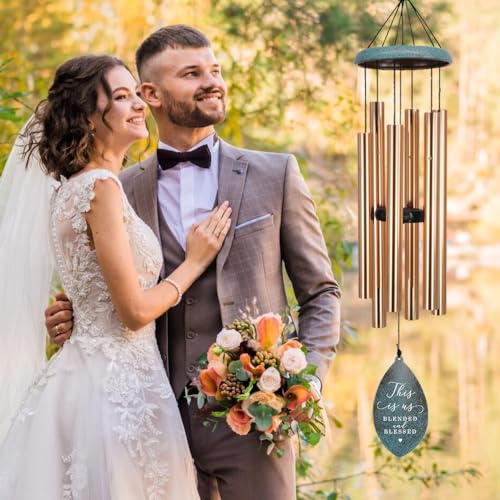 Image of ASTARIN Personalized 20th 50th Anniversary Wind Chime, Happy Anniversary Wedding Valentine's Day Gift for Wife Husband Men Women Sister, Keepsake Decorations for Parents Couples