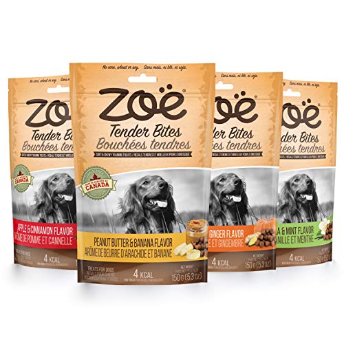 Zoë Tender Bites For Dogs, All Natural Dog Treats, Grain-Free, Peanut Butter And Banana Recipe, 5.3 Oz., 92034 #TOP6