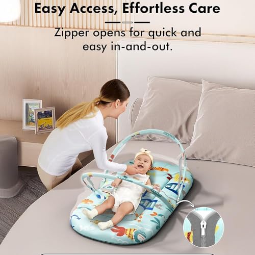 Image of StarAndDaisy Baby Bedding Set for New Born with Sleeping Bag, Mosquito Net & Bedding Set | Baby Sleeping Bag for New Born | Baby Nest.