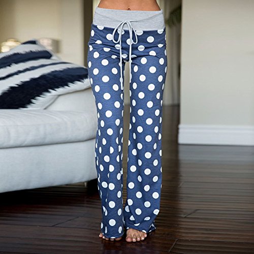 Artfish Women's Stretch Cotton Pajama Lounge Pants Polka Dot Sleepwear (7#, 2Xl) #TOP1