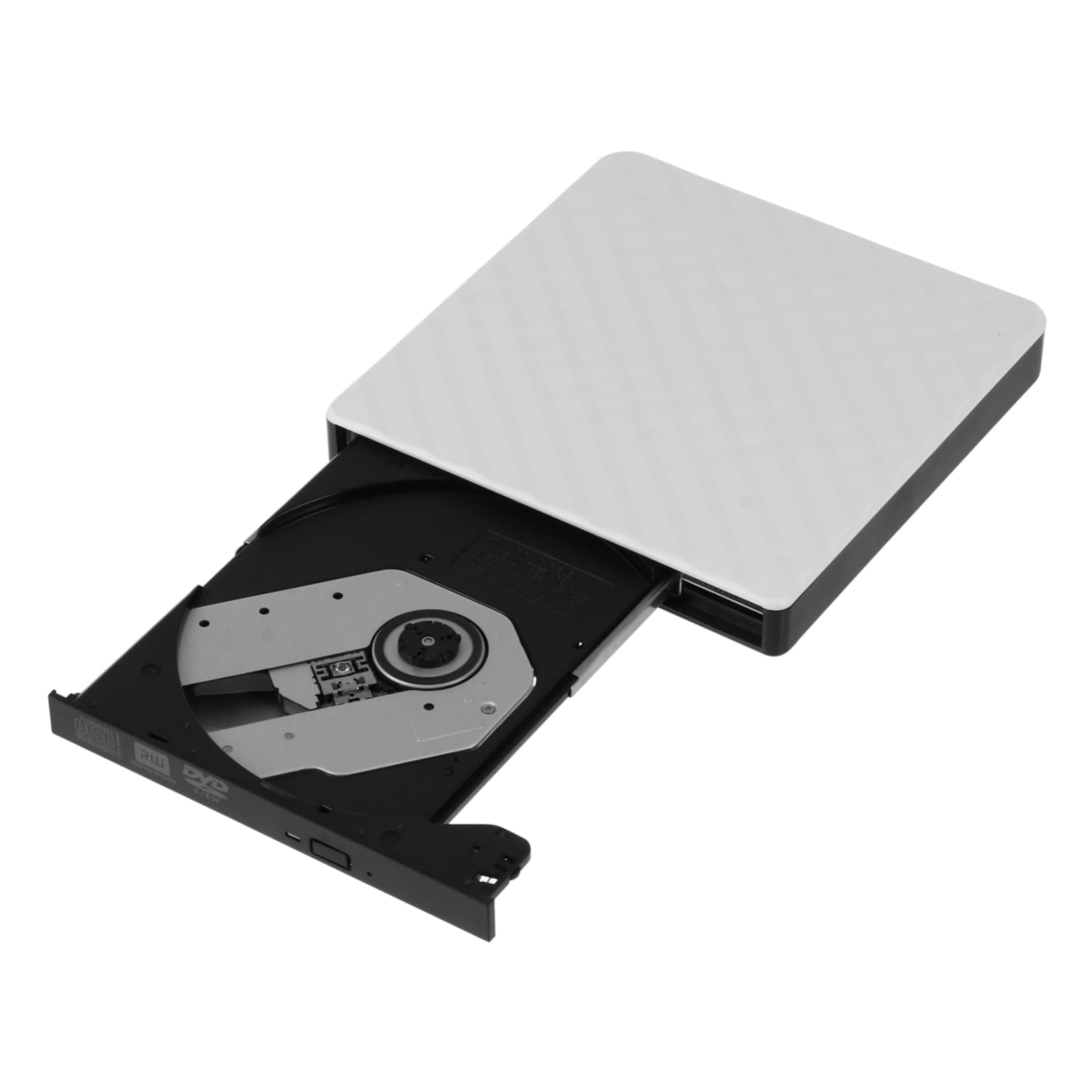 PartyKindom Masterizzatore Dvd Esterno USB 3.0 Bianco Abs Ultra Sottile | Lettore CD e Dvd per Laptop e Desktop, 8x Dvd-rom 24x Cd-rom, Basso Rumore
