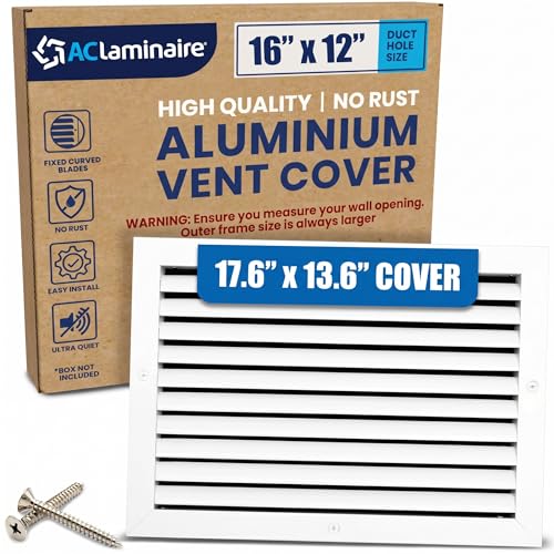 16x12 Aluminum Wall Ceiling Air Return Vent Cover HVAC Rustproof Grille