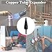 Saipe 2PCS Copper Tube Expander, 5 in1 Air Conditioner Pipe Swaging Flaring Drill Bits Repair Tool - 1/4 Inch Hex Shank (1/4'', 3/8'',1/2'',5/8'',3/4'')
