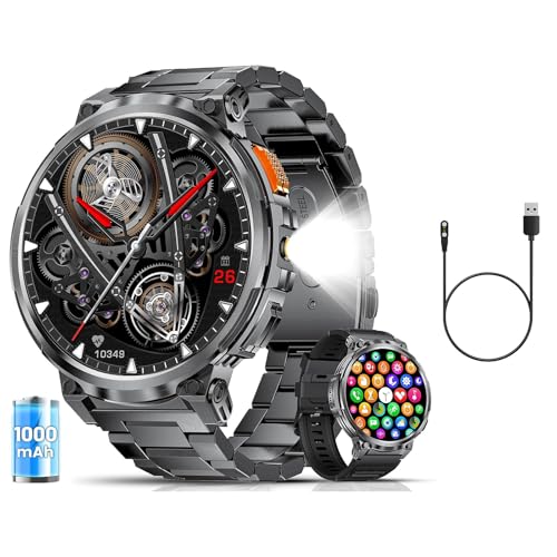 Montre Connectée Homme ESFOE FV6 Ultra avec Deux Câbles de Recharge Magnétiques K2