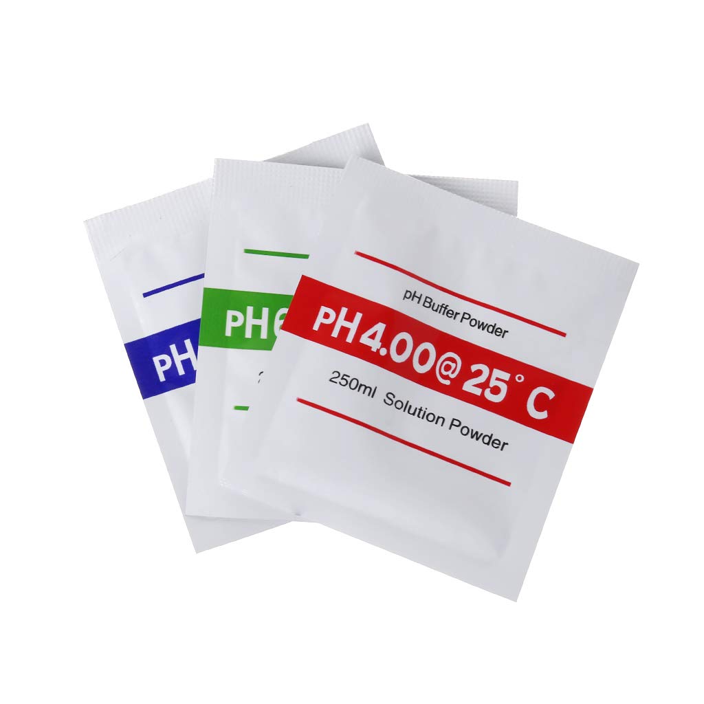 BIlinli 3pcs/lot PH Buffer Powder For Test Meter Measure Calibration PH 4.00 6.68 9.18
