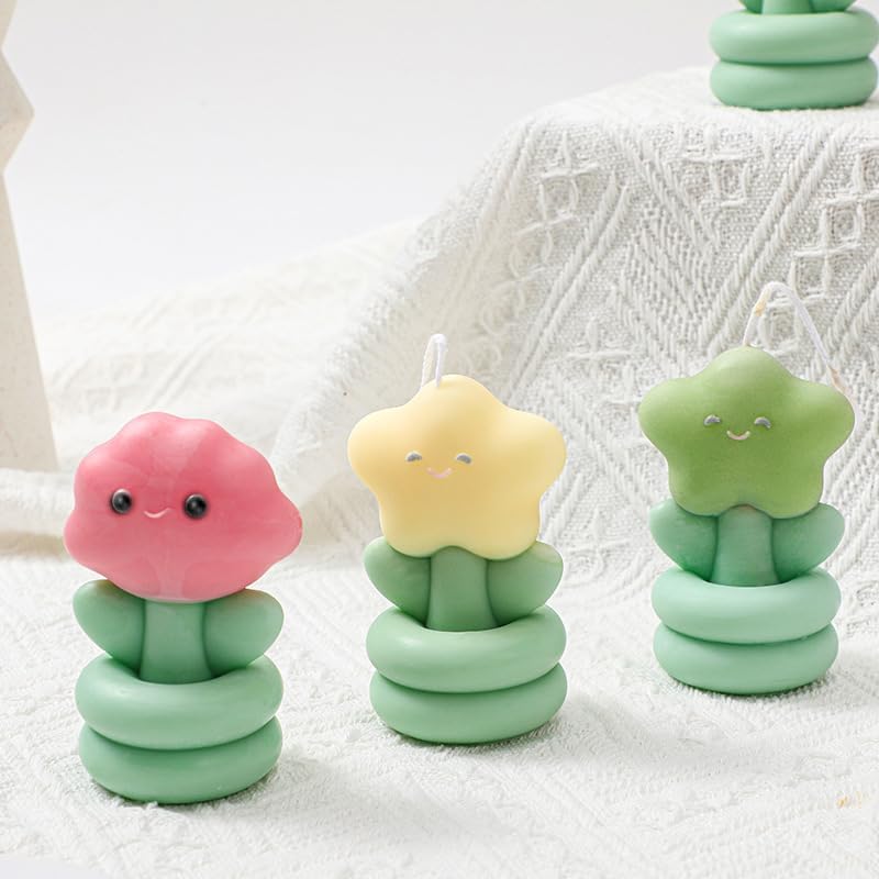 Silicone Candle Mold 2 Pack Candle Making Moulds DIY for Home Decor