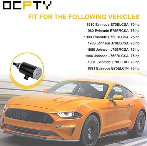 Miniatura 7 de OCPTY Nuevo arrancador apto para Omc Johnson Evinrude Marine 50 60 65 70 75Hp 386657 585050 585197 586281 Sm02610 Sm10629 Sm17996 Sm57048 Smh12B41